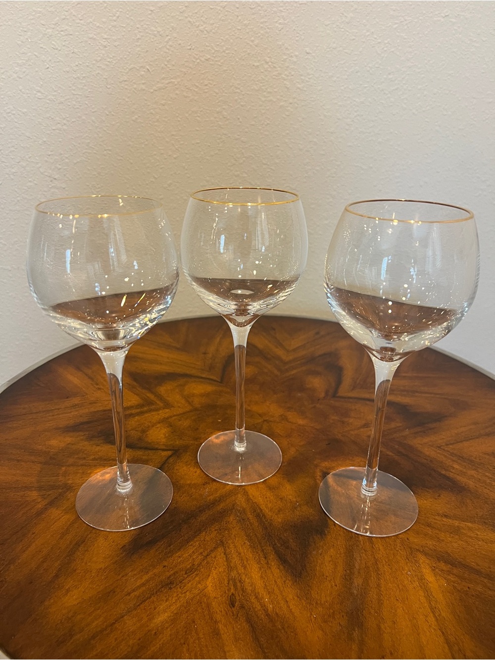 3 Lenox - Eternal Signature Gold-Rimmed Water Glasses - 12 Ounces